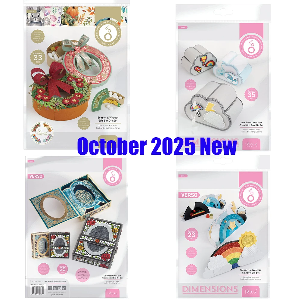 

Seasonal Wreath Metal Cutting Dies for DIY Scrapbooking Craft Handmade Diary Photo Album Gift Box Decoration 2025 October New