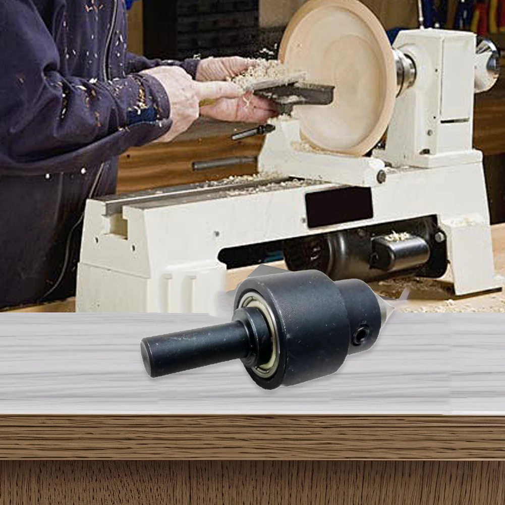 

Wood Lathe Live Center High-Precision Rotating Tailstock For Small Wood Lathe Tailstock Accurate Turning Tool