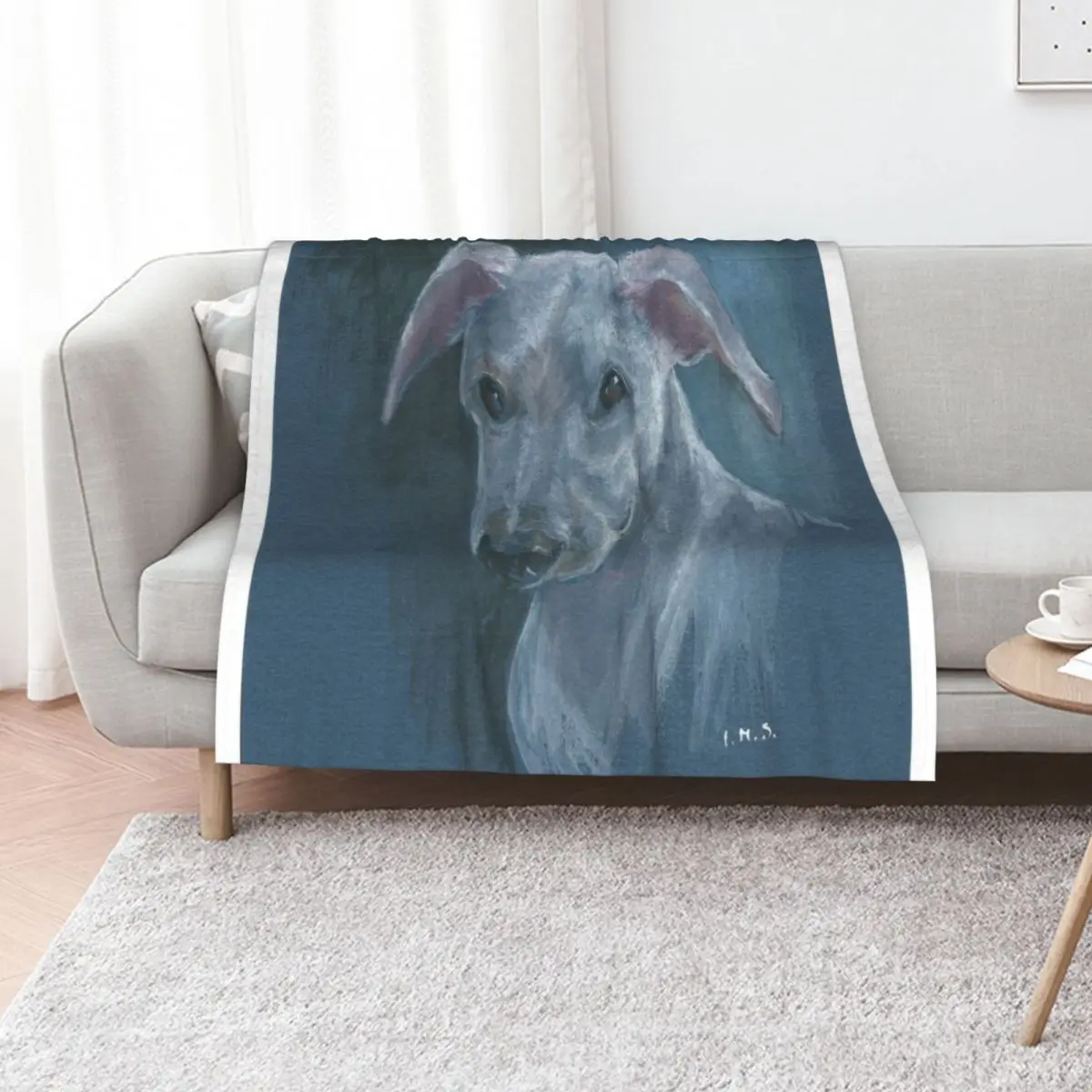 Whippet Throw Blanket Large Soft Big Custom Loose bed plaid for sofa Blankets