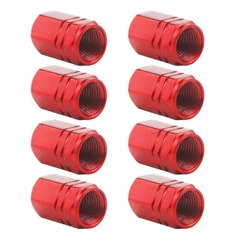 

8Pcs Vehicle Tire Valves Stem Cap For Car Truck Universal Fitting Dust Cap Cover Screw On Easy Grip Use