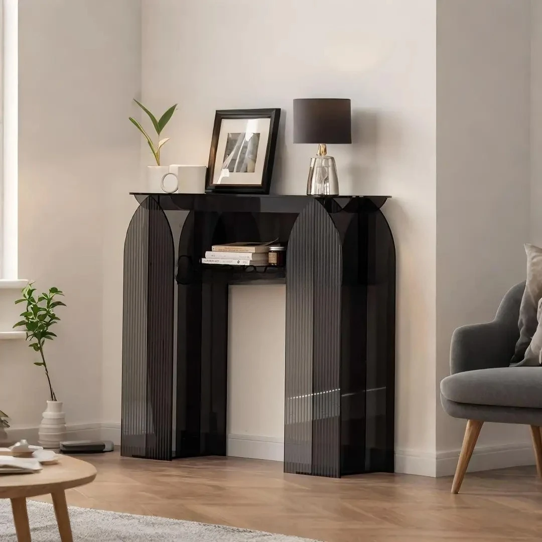 CL Entryway Cabinet Light Luxury Entryway Storage Rack Entryway Table Modern Living Room Storage Partition Cabinet