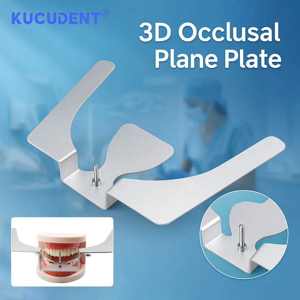 

Dental Orthodontic Occlusal Plane Plate Stainless Steel 3D Maxillary Casting Fox Jaw Denture Teeth Mouth Guard Dentist Lavb Tool