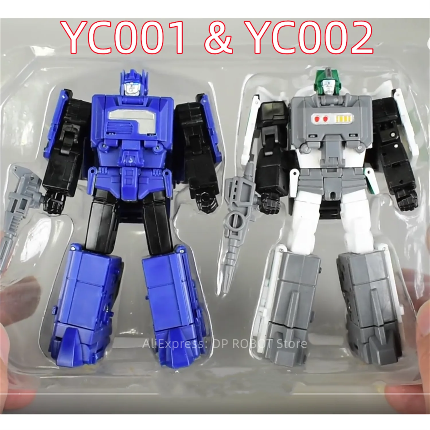 [IN STOCK NOW] Transformation SIYANG CULTURAL KAIYU MODEL Raiden YC001 YC002 SY-03 SY03 2PCS/SET MINI Robot Action Figure