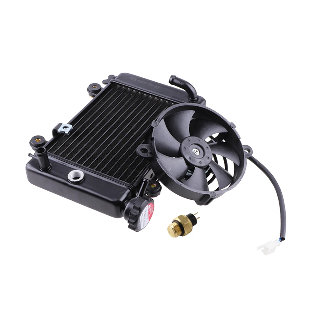 

Water Cooling Engine Cooler Radiator Cooling Kit With 12V Fan Fit For 150cc 200cc 250cc ATV UTV Buggy Quad Dirt Bike Accessories