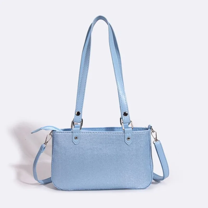 Torebka Ita elegancka satynowa torba na ramię Lolita nowa, dopasowana na lato, przezroczysta torba pod pachami słodka torba Crossbody z wyświetlaczem