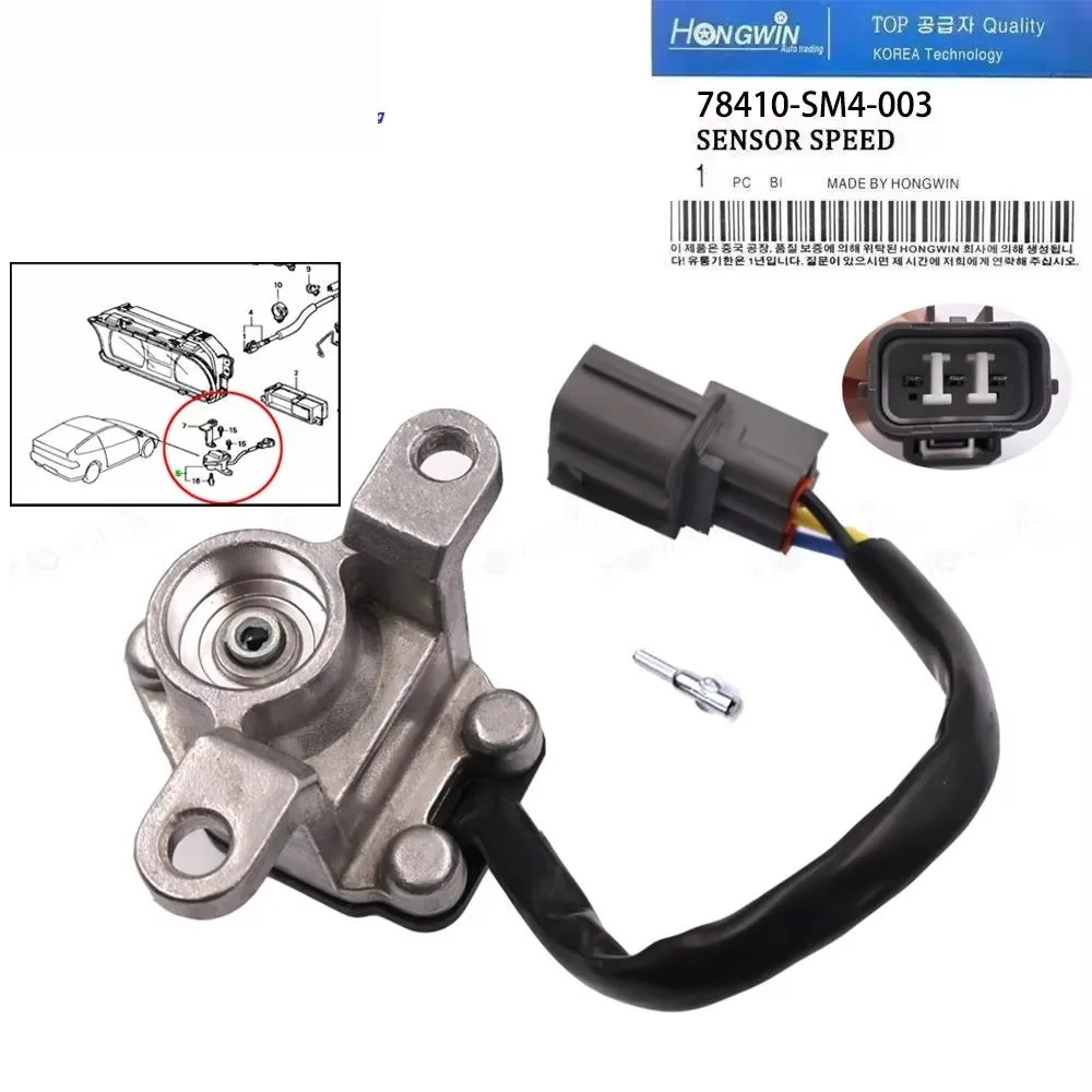 

Sensor velocidad salida transmisión 78410-SM4-003 para HONDA ACCORD 1990-1991 PRELUDE 1992-1993 78410-SR7-003 SC137 VSS3 SC13