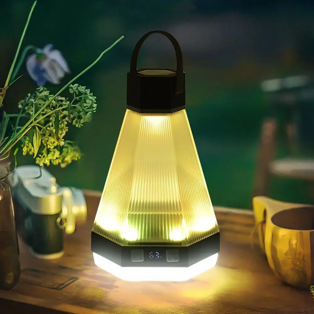 

Camping Ambient Light Usb Rechargeable Camping Light with 4 Modes Super Bright Led Lantern for Outdoor Hiking Emergency Portable