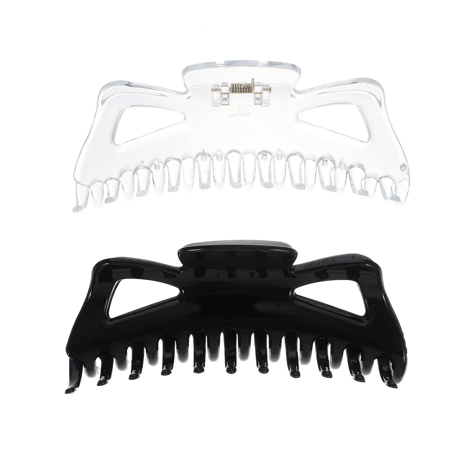 

2Pcs Hair Claw Clips Acrylic Large Jaw Barrettes Girls Accessories Stylish Durable Safe Bath Makeup Travel Elegant