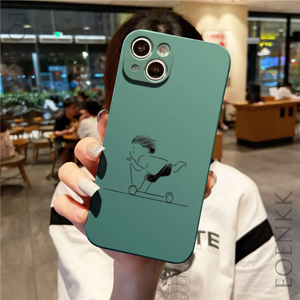 Simple Sketch Figure Print Phone Case For Xiaomi Redmi 10 12 13C Redmi Note 8 9 10 11 12 13 Pro Plus 5G Silicone Soft TPU Cover