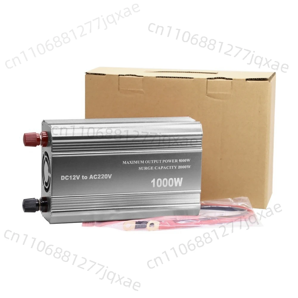 

Full power 1000W modified sine wave inverter 12V to 220V British standard socket power converter