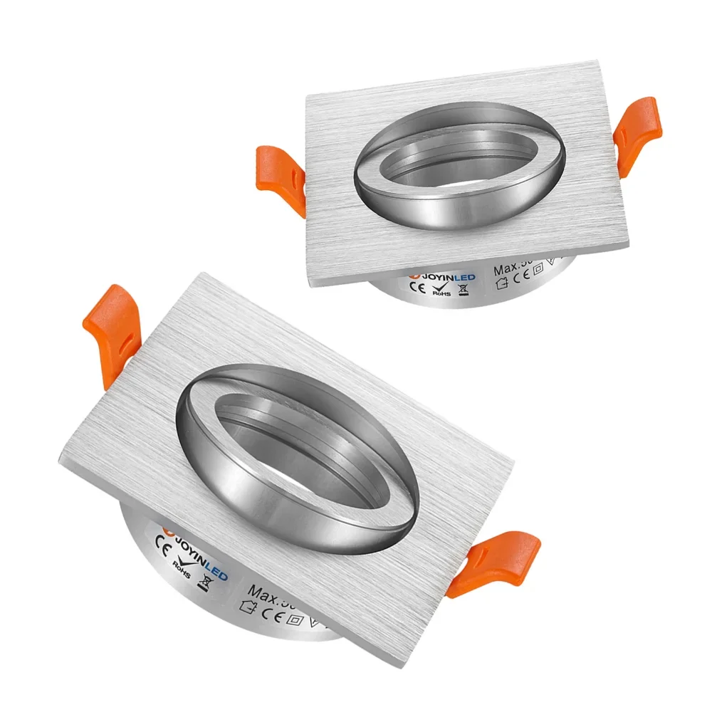 1/10 PCS Adjustable Aluminum LED Recessed Downlight Housing Frame Cut-out 65mm GU10 MR16 LED Ceiling Spotlight Fixture