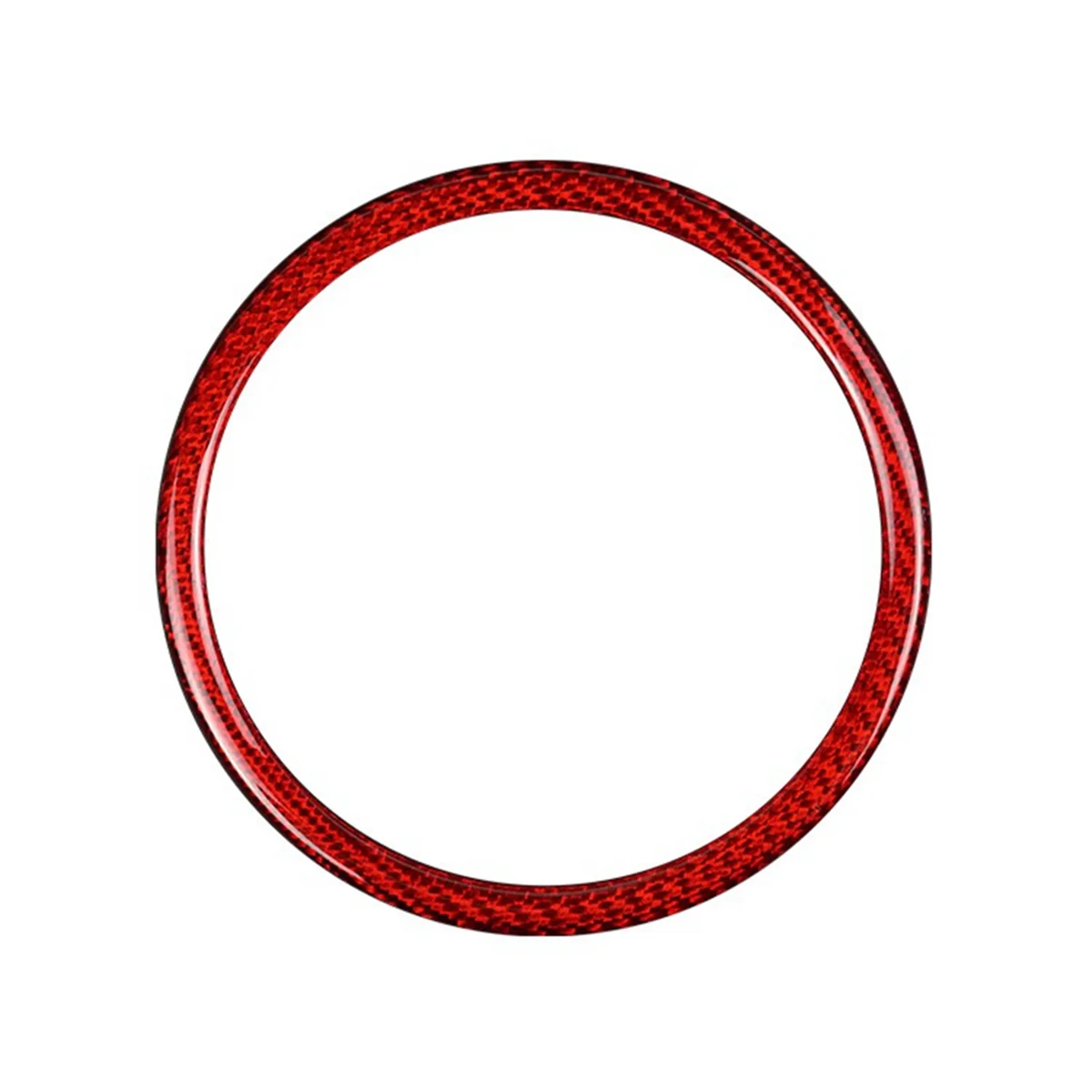 

Автомобильный руль, центральная рамка, кольцевая крышка, внутренняя наклейка из настоящего твердого углеродного волокна для Fiat 500 2008-2023 (A)