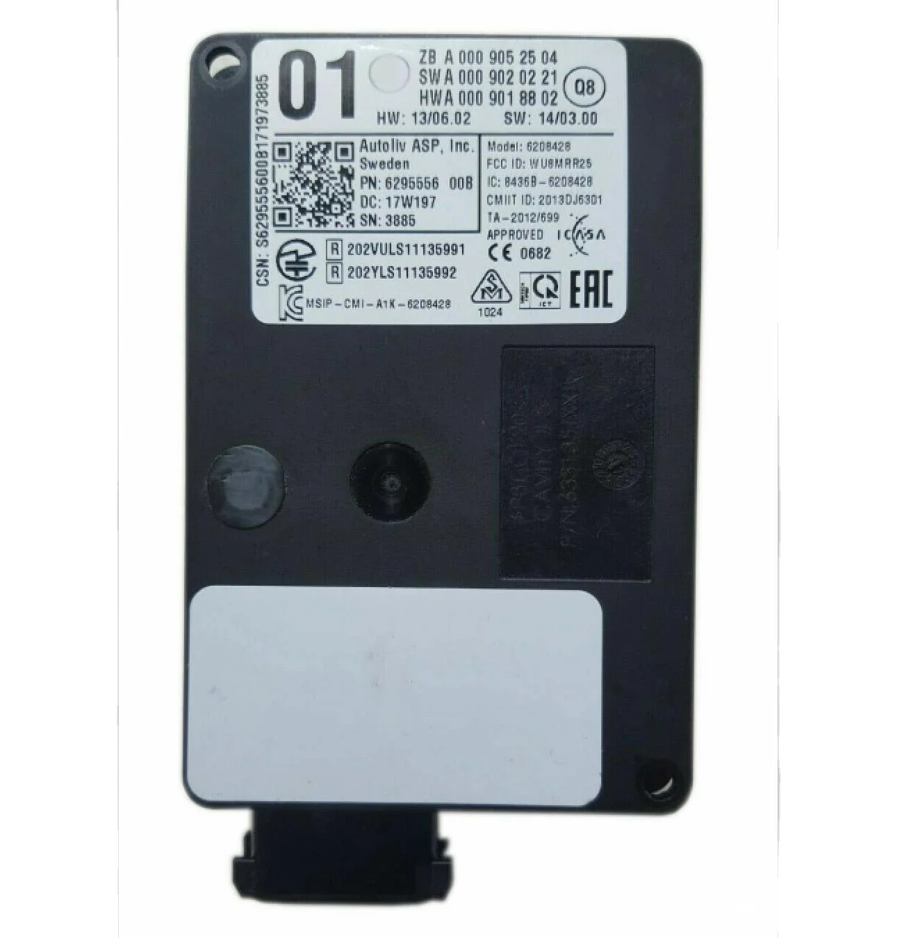 Original Used A0009052504 Radar Sensor Blind Spot Control Module a 000 905 25 04 for Mercedes-Benz GLC253 CLS W218 SLK172