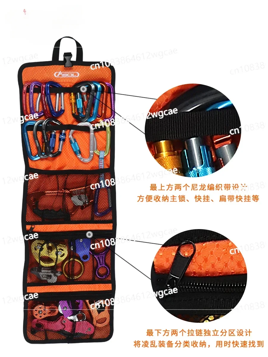 Mountaineering storage, main lock, adventure equipment