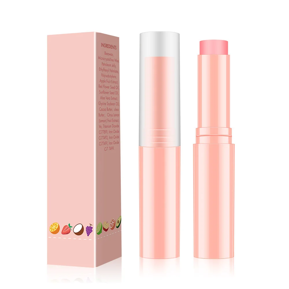 Geen Logo Hydraterende Natuurlijke Fruit Lippenbalsem Voedt De Lippen Verminderen Lip Lijnen Anti Veroudering Anti-Drogen Hydratatie Tender Lipverzorging