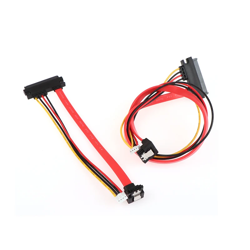New 1Pc 2-in-1 7Pin SATA DATA + 2.0mm 4Pin Power Combo 7+15 Pin 22P SATA Conjoint CD/DVD HD Hard Disk Cable 20/40cm