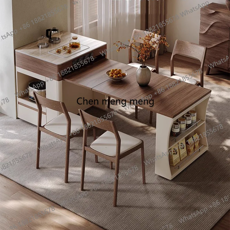 Kitchen Wood Dining Table Folding Nordic Extending Living Room Dining Table Designer Picnic Space Saving Muebles Home Furniture