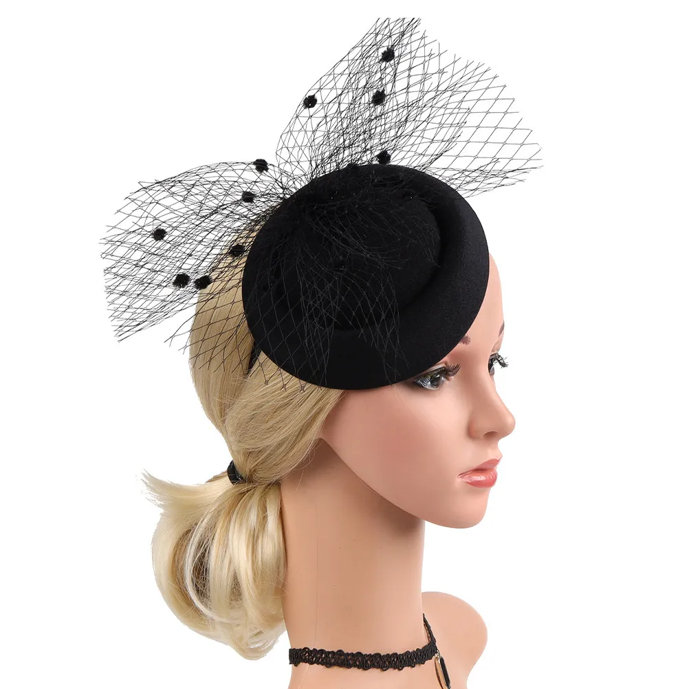 

Fascinators Tea Party Hat Hair Clip Headband Mesh Women Vintage Style Elegant Dress Hats Wedding Cocktail Photography