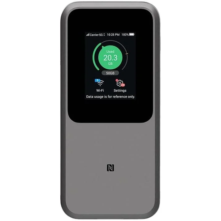 

Unlocked U50 Pro 5G NSA SA Mobile WiFi Router Support 64 WiFi Users with 10000mAh Removable Battery Power Bank SDX62