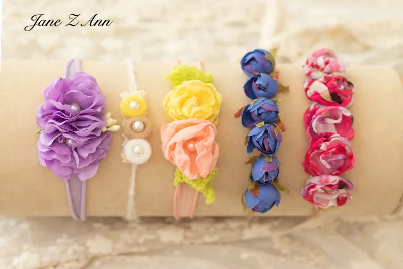 Head flower hair accessories combination set for new boys gilrs  baby taking photos Headwear newborn hair band photography props