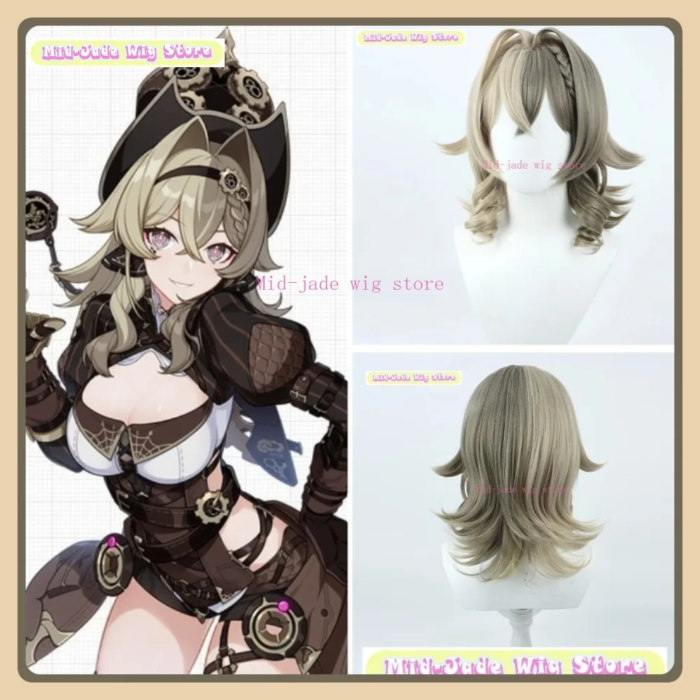

Mid-jade Wig Store Honkai Impact 3rd Vill-V Cosplay Wig Anime Game Role-playing Halloween Costume Props Synthetic Hair