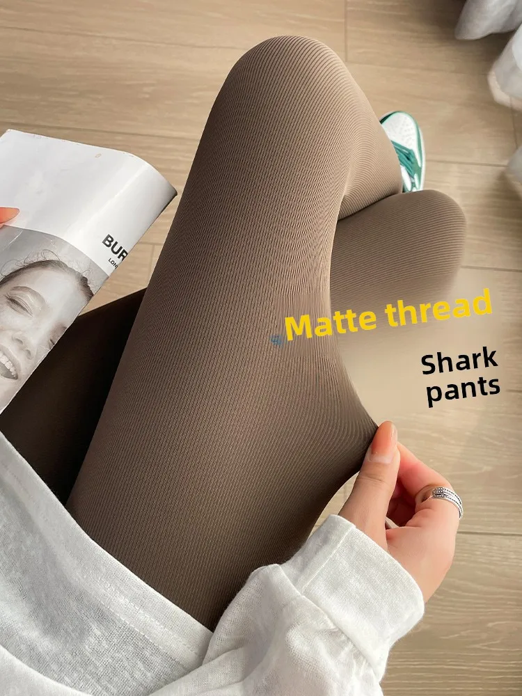 

High Waist Slimming Yoga Pants Women's Outerwear Tight Fit arkskin Trousers High Waist Abdomen Lifting Butt Enhancing Matte...