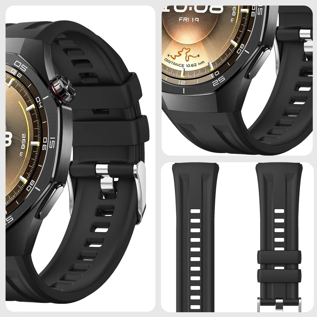 22mm Sport Band for Huawei GT6 Pro 46mm Official Soft Silicone Watchband Strap for Huawei WATCH GT6 Pro 46mm Women Men Bracelets image 5