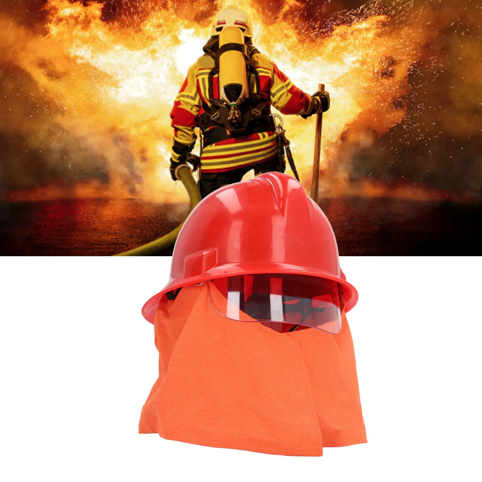 ZK40 Firefighter Helmet Shock Resistance Emergency Rescue Safety Helmet with Fire Resistant Thermal Insulation Layer