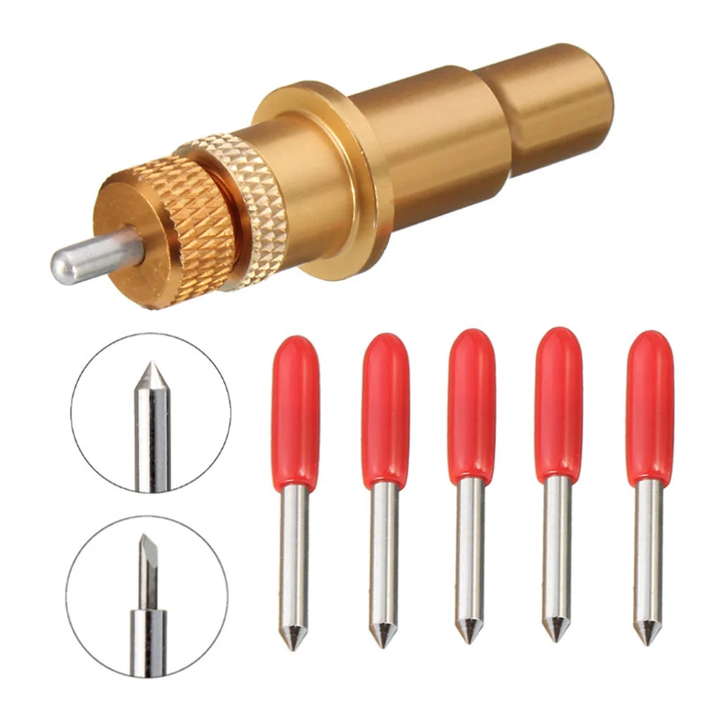 6 قطعة حامل شفرة 45 درجة لراسمة الفينيل القاطع كربيد نصائح شفرات القطع خفيفة الوزن Mdf بولي كلوريد الفينيل أداة تلميع الخشب #2