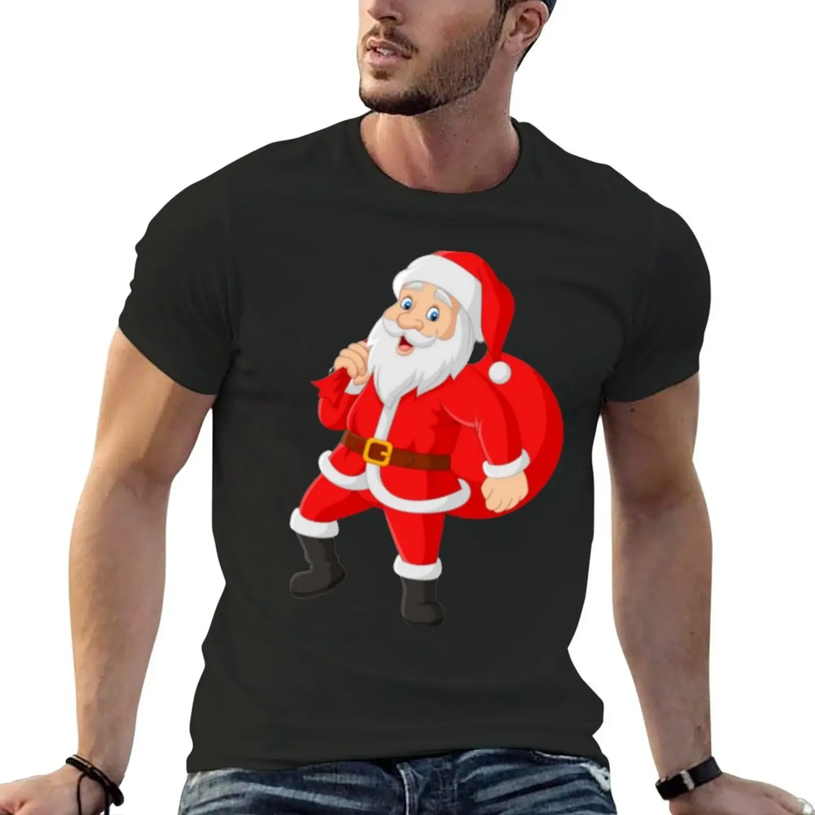 

Christmas T-Shirt quick drying baggy shirts men tshirt