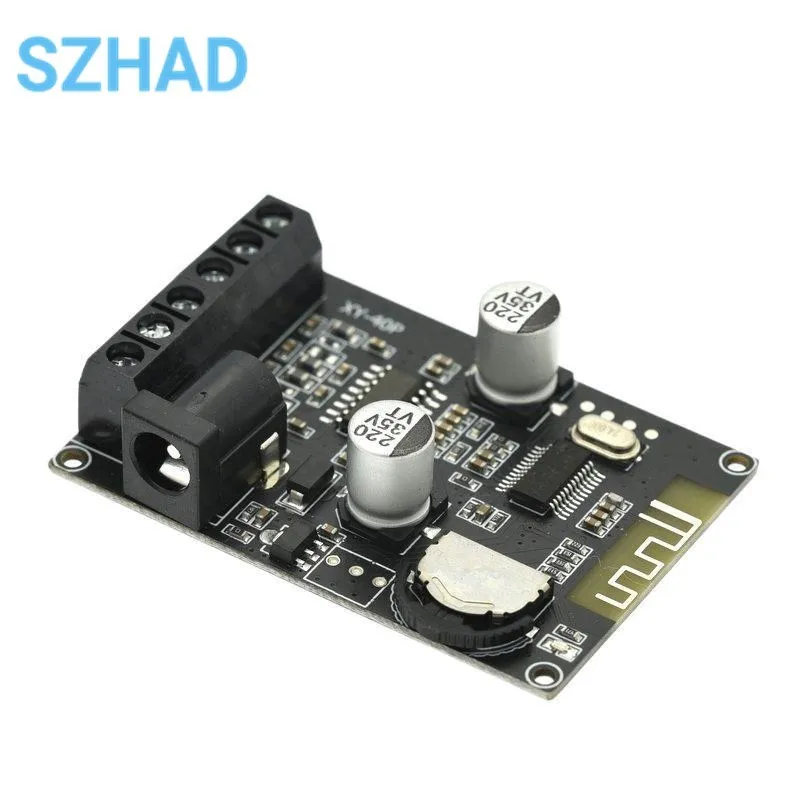 40Wx2 Stereo For Bluetooth-compatible 5.0 Power Amplifier Board Module DC 12V/24V High Power Digital Amplifier XY-P40W