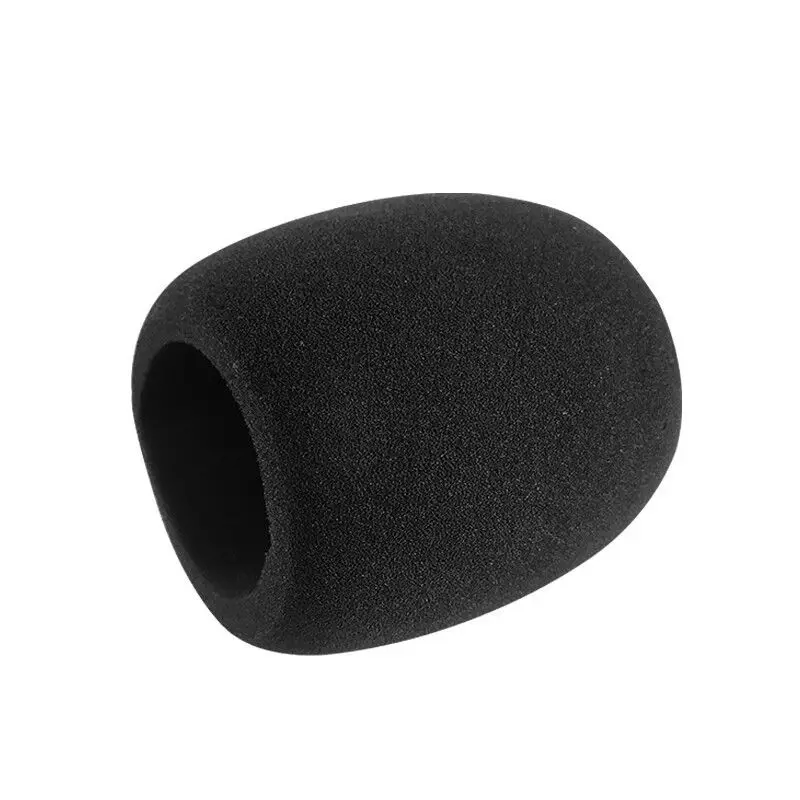 10Pcs Black Microphone Dedicated Set Headset Replacement Foam   Headset Mic Cover Microphone Windscreen Headset Sponge