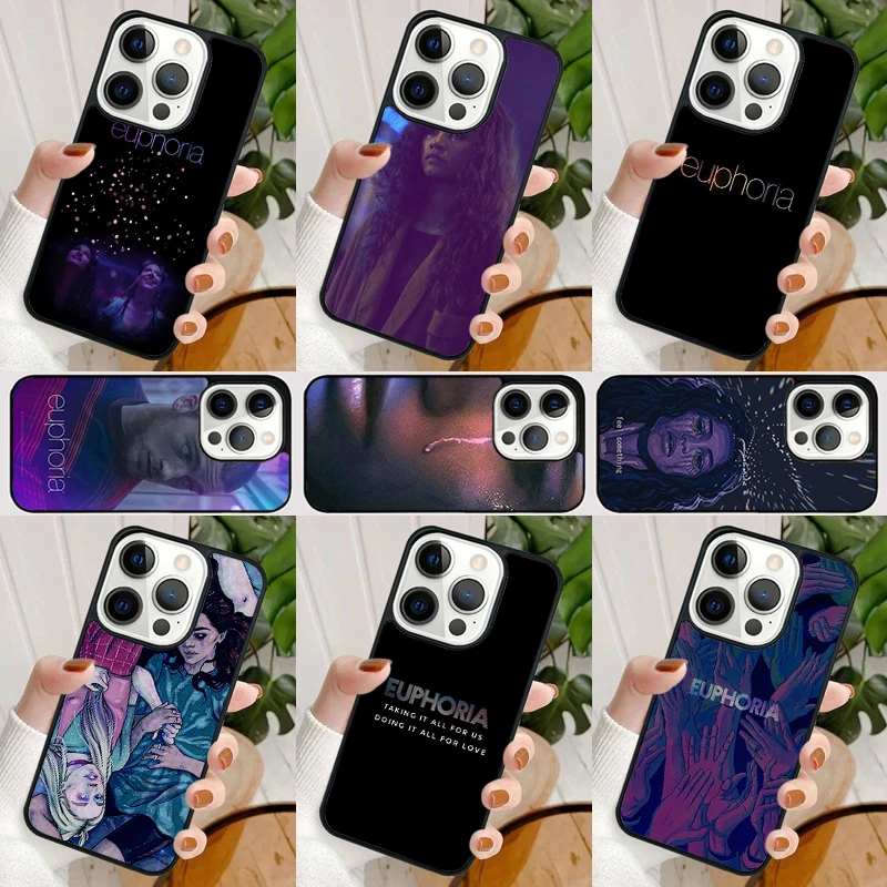 Coque de téléphone série TV américaine Euphoria, étui pour iPhone 17 Air 16 15 14 Max Plus 11 12 13 Pro Max