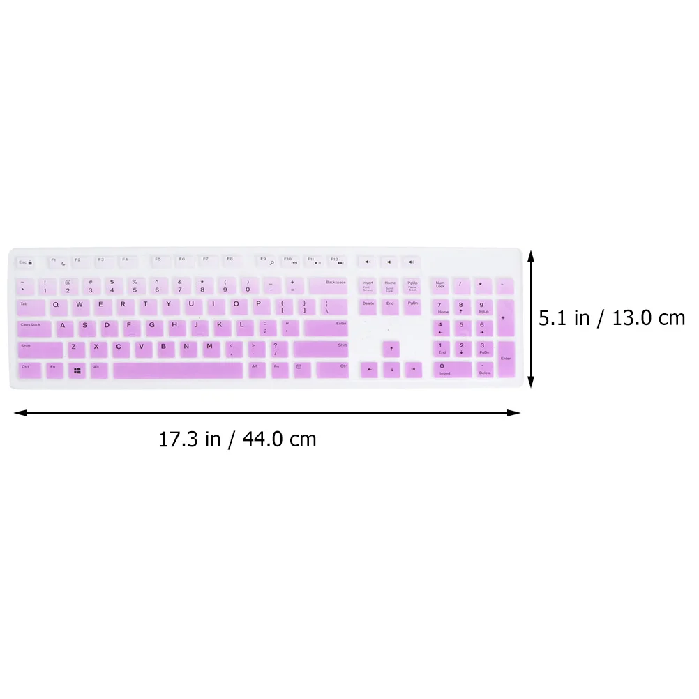 

1 pc Silicone Keyboard Protective Film For Kb216 Km636 Optiplex Waterproof Dustproof Thin Skin Cover U.S.