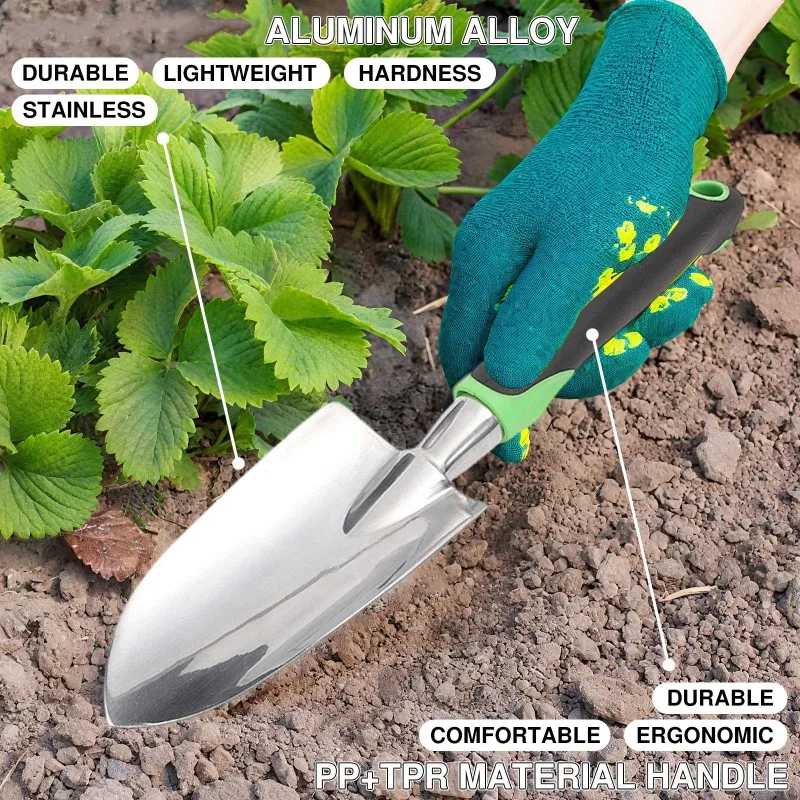 

Y51A-Gardening Tool Set 8Pcs Featuring Pruners, Gloves, Rakes, Shovels Etc For Planting, Pruning And Transplanting