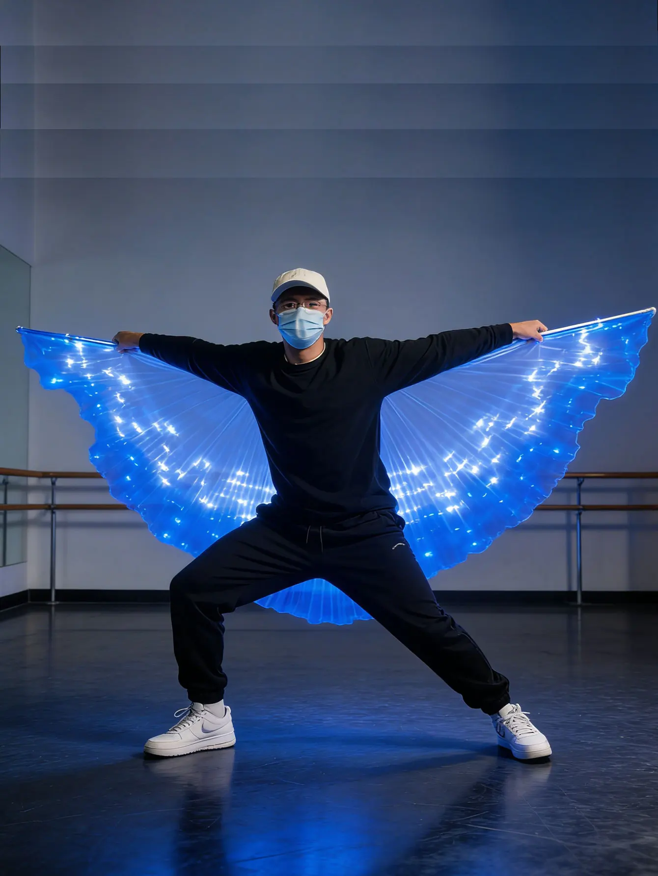 

Men's Winged Costumes, Dance Accessories, Cosplay Cloaks, LED Wings for Performance (Battery not included)