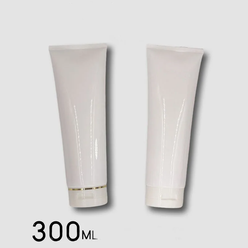 300ml white soft tube cleaning cream mild wash butter hand cream facial cleaning whitening body scrub cream cosmetic packing