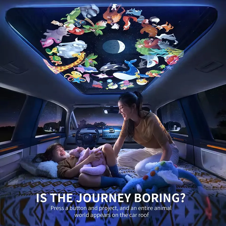 โปรเจคเตอร์ฉายดวงดาว 13 in 1 พร้อมลำโพงบลูทูธและเสียงไวท์นอยส์, รีโมทคอนโทรล ไฟกลางคืนสำหรับตกแต่งห้องนอน