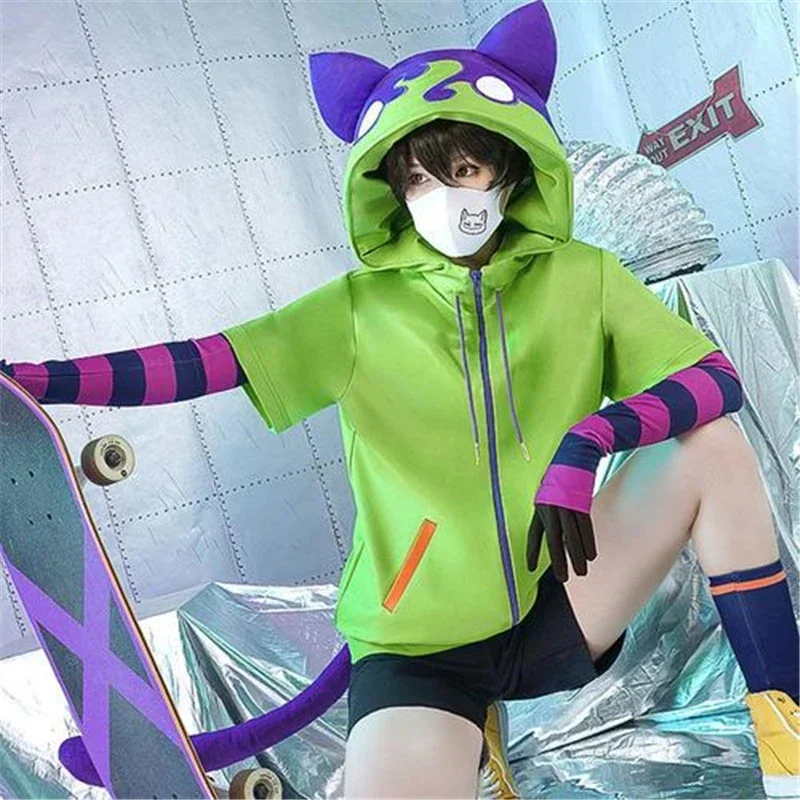 Cosaim Anime Cosplay SK8 The Infinity Cosplay Costumes Chinen Miya SK Eight Halloween Costumes for Women Suit Wig Jacket Clothes