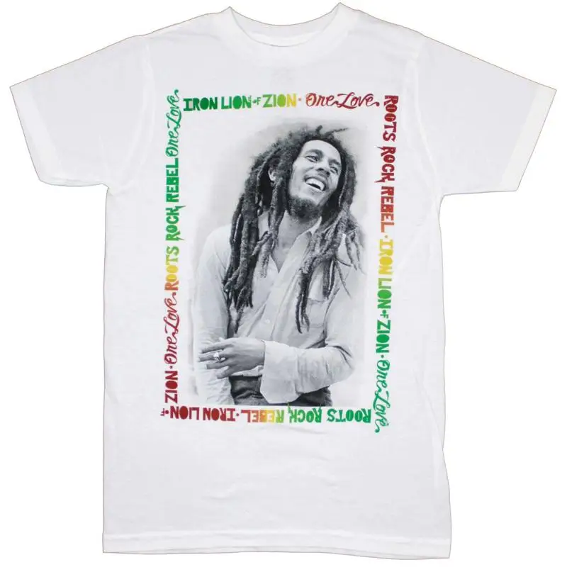 

Мужская футболка Bob Marley Iron Lion Of Zion One Love Roots Rock Rebel X Small