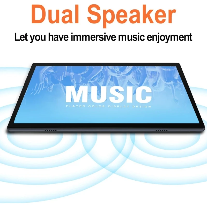 Type-C 10,1" Android 11 tablet-pc SC7731 Quad-Core CPU 2GB RAM 32GB ROM 1280*800 IPS dubbele camera 6000mAh