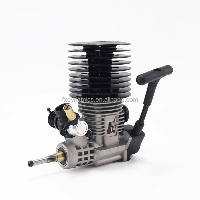 Оригинальный двигатель FC 28 Nitro 4.58cc с ручным стартером и задним выхлопом для радиоуправляемых моделей Thor KM 1/7, 1/8 внедорожных багги, траков, монстр-траков. Подарок.