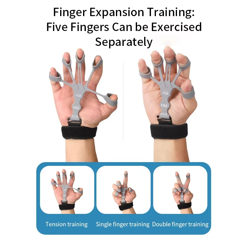 Finger Rehabilitation TrainerAdjustable Wrist Strength TrainerFive Finger Grip Strength TrainerForearm Rehabilitation Supplies