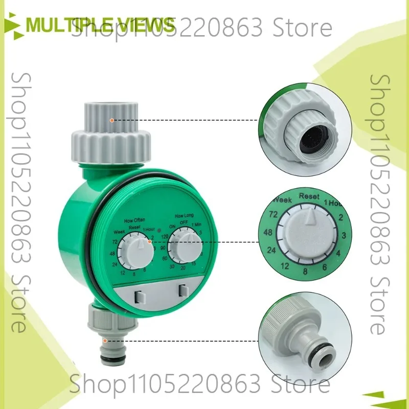 Watering Timer Multi-Functional Electronic Two Dial Digital Automatic Irrigation Timer Controller Hose Sprinkler for Garden