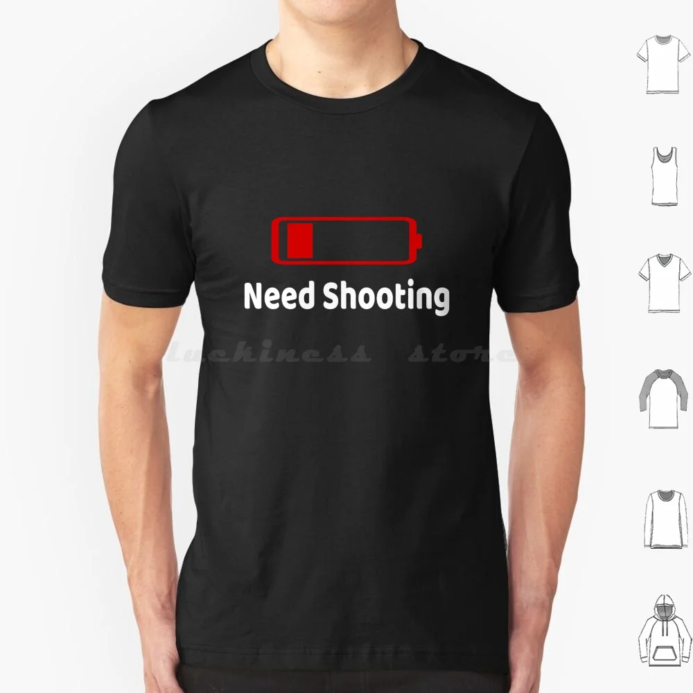 Low Battery Need Shooting Tshirt Activities Hobbies Gift T Shirt Cotton Men Women DIY Print Activities Hobbies