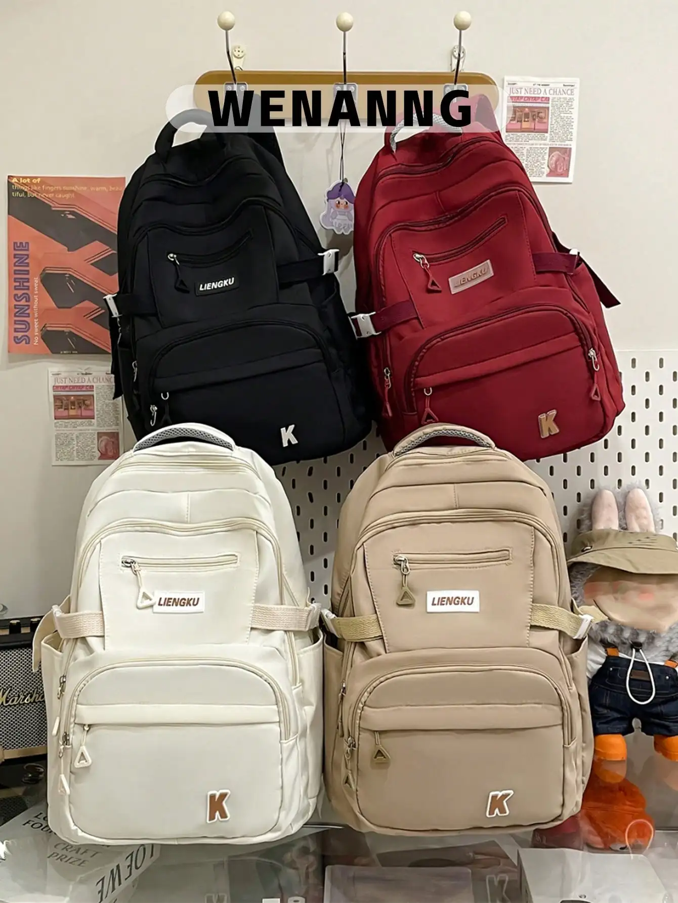 

1pc Back To School Classic Basic Backpack With Laptop Compartment And Adjustable Shoulder Straps, Spacious Design With Multiple Pockets, Lightweight Casual Travel Backpack Suitable For Women/Girls/Teens/Students/Graduates, Ideal For Daily Use, Outings, Tr