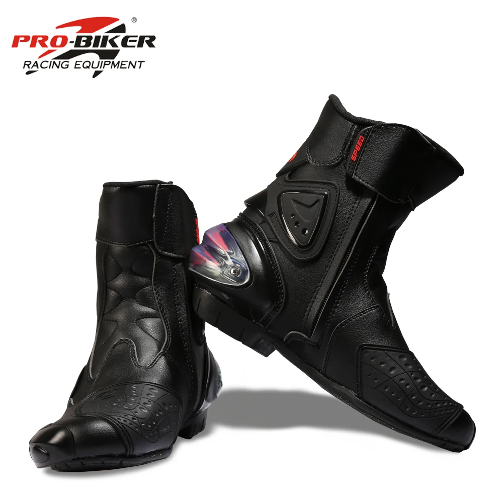 

Riding Tribe Mens Motorcycle Racing Boots Protective Gear Anticollision Anti-skid Shifter Shoes Motorcycle Accessories A004