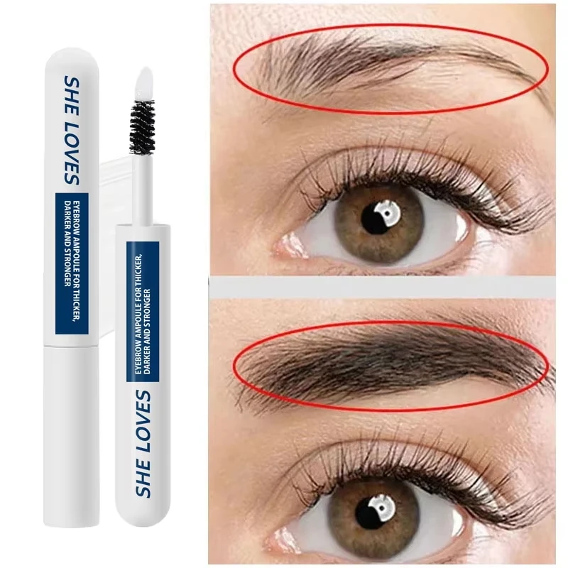 Eyebrow Growth Serum Eyelash Hair Growth Anti Hairs Loss ผลิตภัณฑ์ป้องกันหัวล้าน Fuller หนายาวแต่งหน้าคิ้ว