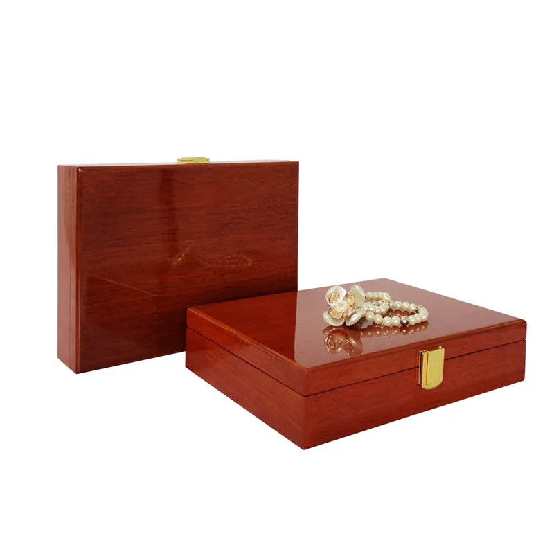 Deluxe Wooden Cufflinks Rings Display Box Ring Earring Organizer Case High Quality Ear Stud Jewelry collection box