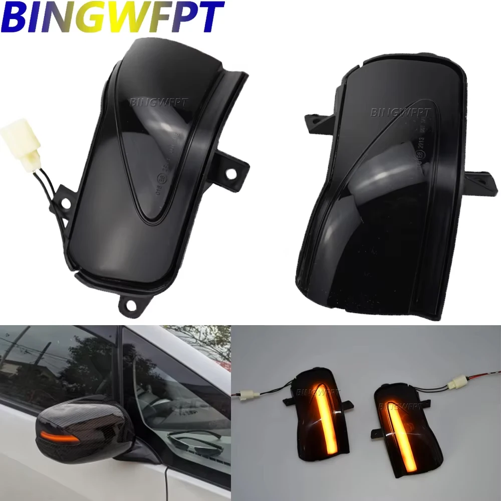 

(Left+Right) Turn Signal Light For Honda Jazz Hatchback (GE Series) 2009-2013 Dynamic LED Side Mirrors Indicator Lamp